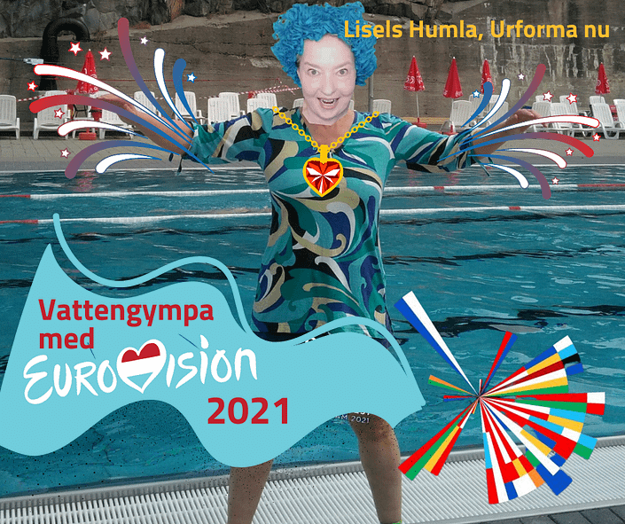 Eurovision 2021 som vattengympa med Lisel Humla. Blir det verklighet på ett utomhusbad i sommar...